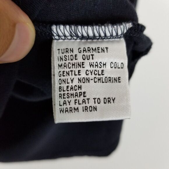 Talbots Women Plus Cotton Stretch Applique Long Sleeve Top Size 1X Black Blouse - Picture 5 of 5